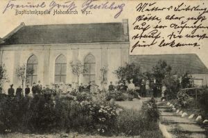 Kaplica baptystów w Książkach, prawdopodobnie dawna pocztówka