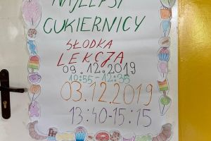 8. "Słodka lekcja" w Zespole Szkół Zawodowych w Wąbrzeźnie