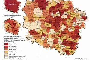 Mapa województwa Kujawsko Pomorskiego