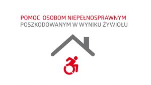 Grafika przedstawiająca osobę niepełnosprawną