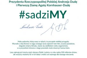 Plakat ogólnopolskiej akcji #sadziMY