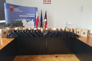 Sprzęt oraz środki ochrony osobistej zakupione w ramach projektu: „Wsparcie dzieci umieszczonych w pieczy zastępczej w...