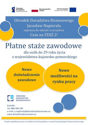 Staż zawodowy - czeka. Zgłoś się do Nas!