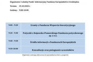 Program webinarium