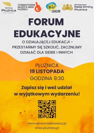 FORUM EDUKACYJNE W PŁUŻNICY