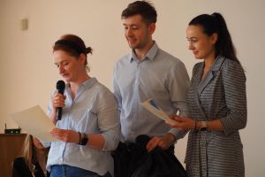 Uczestnicy debaty oksfordzkiej w Wąbrzeskim Domu Kultury (6)