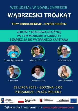 Plakat ze zdjęciami kapitanów drużyn