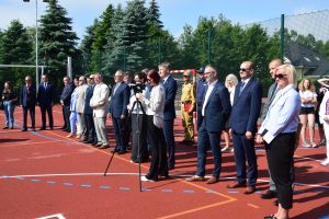 Otwarcie boiska w Zespole Szkół Ogólnokształcących w Wąbrzeźnie