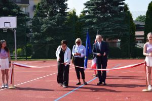 Otwarcie boiska w Zespole Szkół Ogólnokształcących w Wąbrzeźnie