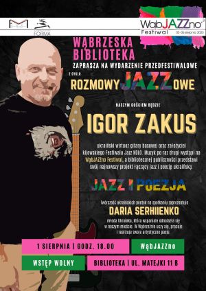 plakat przedstawiający postać Igora Zakusa
