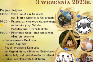 Program Dożynek Gminnych w Książkach