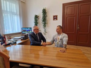 Starosta Wąbrzeski oraz Piotr Gołębiewski