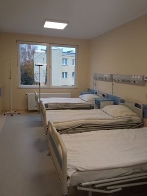 wyremontowana sala na oddziale chorób wewnętrznych