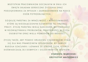 życzenia z okazji dnia pracownika socjalnego treść w notatce