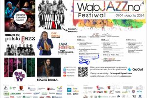 Plakat zawierający harmonogram festiwalu