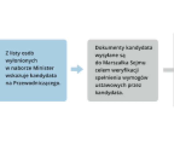 Schemat przebiegu naboru na Przewodniczącego Rady Fiskalnej