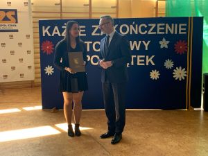 Uroczystość zakończenia roku maturzystów w Zespole Szkół w Wąbrzeźnie