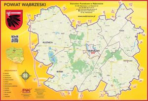 Mapa Powiatu Wąbrzeskiego