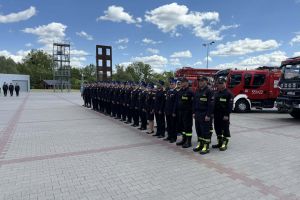 Uroczysty apel z okazji Powiatowych Obchodów Dnia Strażaka w Wąbrzeźnie