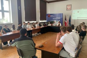 Uczniowie ZSO w Wąbrzeźnie na "Lekcjach w Starostwie"