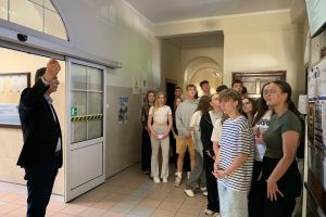 Uczniowie ZSO w Wąbrzeźnie na "Lekcjach w Starostwie"