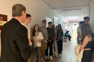 Uczniowie ZSO w Wąbrzeźnie na "Lekcjach w Starostwie"