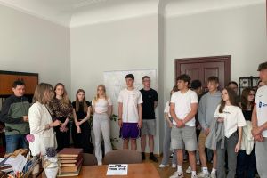 Uczniowie ZSO w Wąbrzeźnie na "Lekcjach w Starostwie"