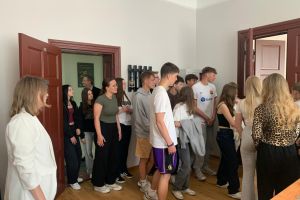 Uczniowie ZSO w Wąbrzeźnie na "Lekcjach w Starostwie"
