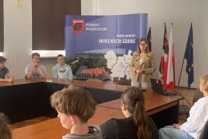 Lekcje w Starostwie Powiatowym w Wąbrzeźnie