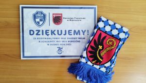 Podziękowania od MKS UNIA Wąbrzeźno za nieocenioną pomoc i znaczący wkład w działalność klubu w sezonie 2024/2025