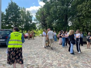 Próbna ewakuacja Starostwa Powiatowego w Wąbrzeźnie