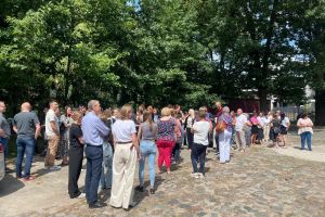 Próbna ewakuacja w Starostwie Powiatowym w Wąbrzeźnie