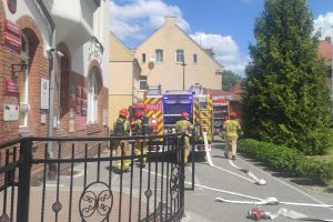Próbna ewakuacja w Starostwie Powiatowym w Wąbrzeźnie