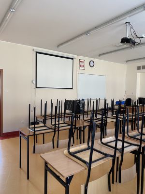 Wyremontowana sala lekcyjna w Zespole Szkół w Wąbrzeźnie