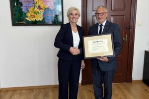 Starosta Wąbrzeski z Wiceprzewodniczącą Sejmiku Województwa Kujawsko-Pomorskiego