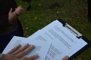 Obchody Światowego Dnia Drzewa w Starostwie Powiatowym w Wąbrzeźnie
