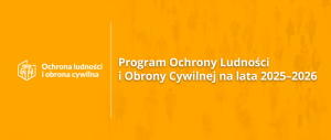 Logo Program Ochrony Ludności i Obrony Cywilnej na lata 2025-2026