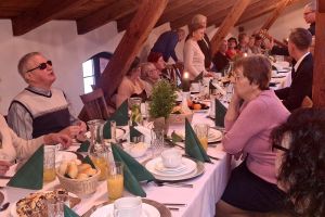 Spotkanie świąteczne członków Polskiego Związku Niewidomych Koła Powiatowego w Wąbrzeźnie