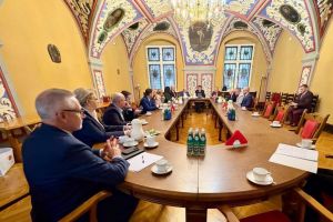 Spotkanie dotyczące infrastruktury kolejowej w Ratuszu Miejskim w Grudziądzu