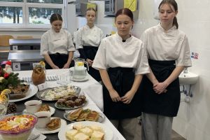 Konkurs kulinarny pod tytułem „Potrawy świąteczne” w Zespole Szkół w Wąbrzeźnie