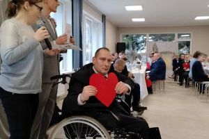 Świąteczne spotkanie w Warsztacie Terapii Zajęciowej w Wąbrzeźnie