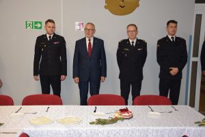 Spotkanie wigilijne w Komendzie Powiatowej Państwowej Straży Pożarnej w Wąbrzeźnie