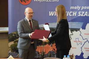 Uroczyste wręczenie powołania Państwowemu Powiatowemu Inspektorowi Sanitarnemu w Wąbrzeźnie Pani Małgorzacie Szreter