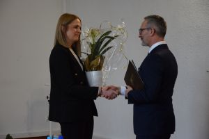 Uroczyste wręczenie powołania Państwowemu Powiatowemu Inspektorowi Sanitarnemu w Wąbrzeźnie Pani Małgorzacie Szreter