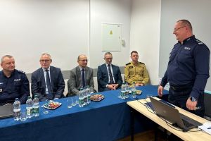 Odprawa roczna w Komendzie Powiatowej Policji w Wąbrzeźnie