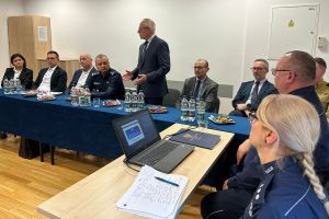 Odprawa roczna w Komendzie Powiatowej Policji w Wąbrzeźnie