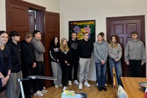 Uczniowie Technikum Logistycznego na "Lekcji w Starostwie"