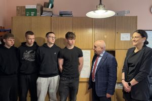 Uczniowie Technikum Logistycznego na "Lekcji w Starostwie"