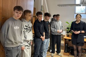 Uczniowie Technikum Logistycznego na "Lekcji w Starostwie"