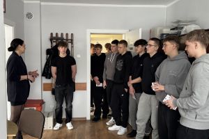Uczniowie Technikum Logistycznego na "Lekcji w Starostwie"